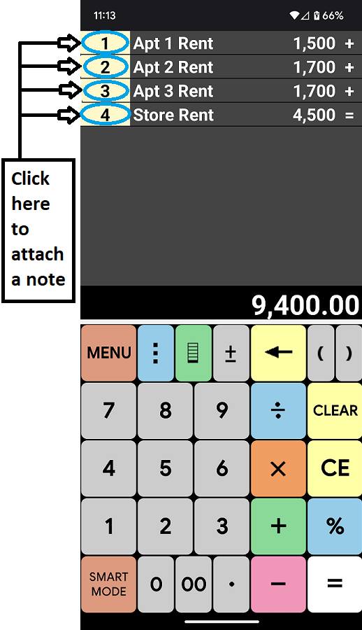 Edit Notes Screenshot